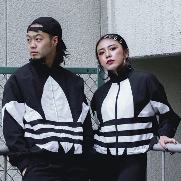 adidas big trefoil track top